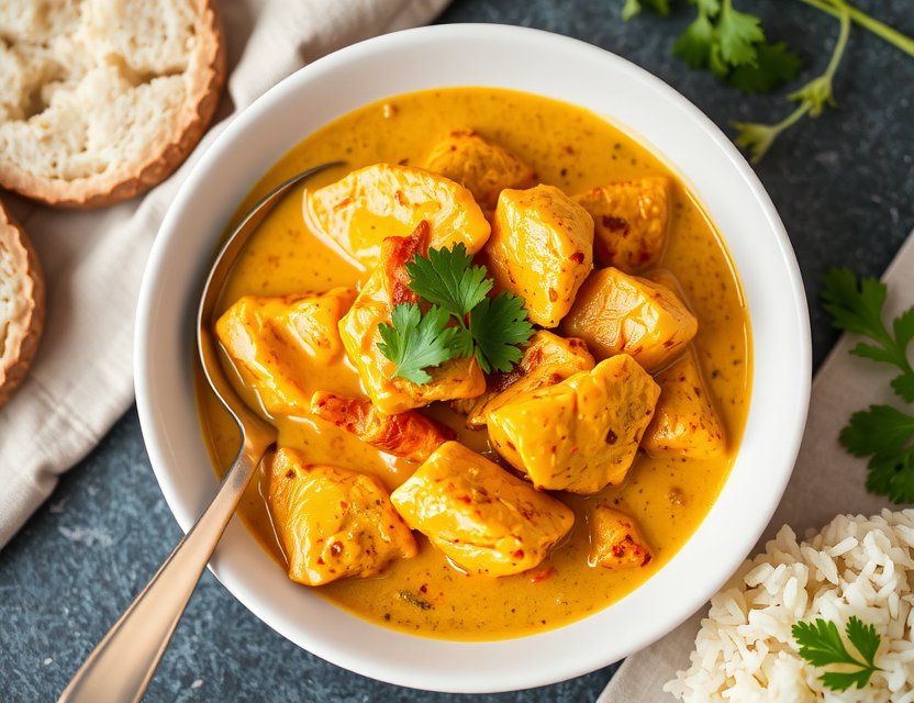 Hähnchen-Curry mit Kokosmilch - Schnelle Familienrezepte Huhn