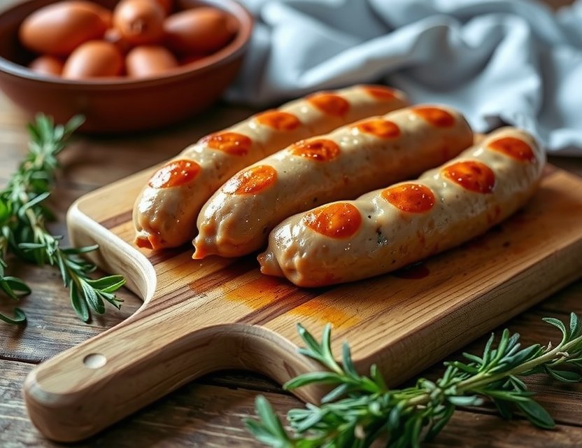 Hähnchen-Bratwürste – saisonale Spezialität